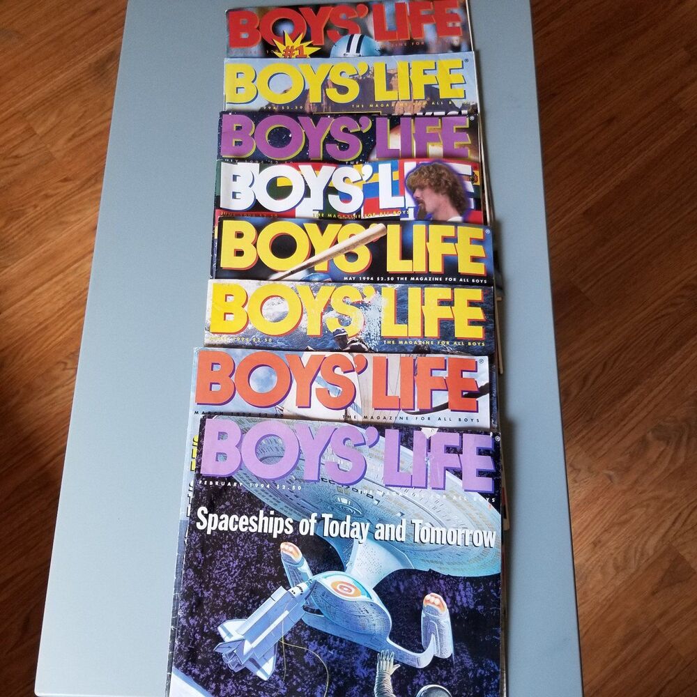 Vintage Boys Life magazine bundle 8 magazines 1994